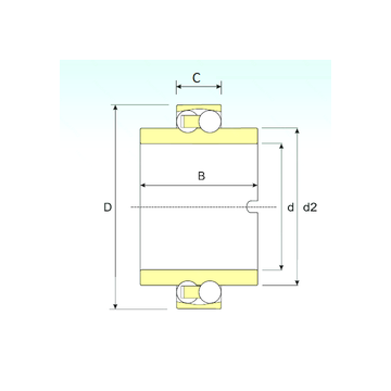 11208 TN9 ISB Self Aligning Ball Bearings