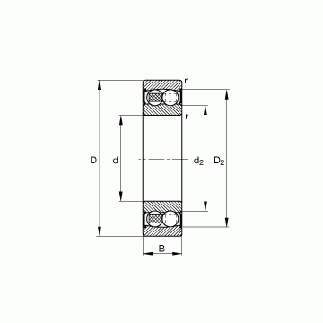 2305-2RS-TVH FAG Self Aligning Ball Bearings