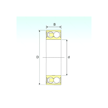 2206-2RSTN9 ISB Self Aligning Ball Bearings