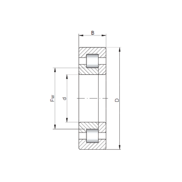 NUP2219 ISO Cylindrical Roller Bearings