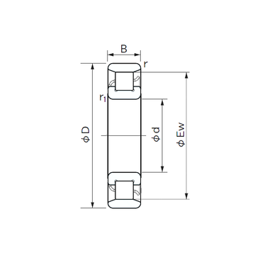 N 305 NACHI Cylindrical Roller Bearings