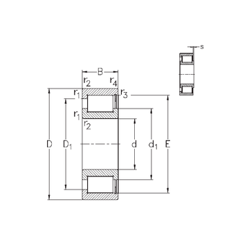 NCF2938-V NKE Cylindrical Roller Bearings