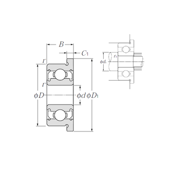 FLR6ZZ NTN Deep Groove Ball Bearings