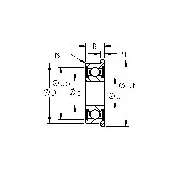 F695H-2RS AST Deep Groove Ball Bearings