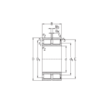 NNCF5052-V NKE Cylindrical Roller Bearings