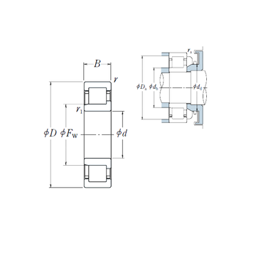 NJ2319 ET NSK Cylindrical Roller Bearings